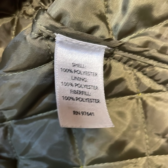 J. Jill Quilted Nylon Olive Green Vest -XS-#0001 - Picture 7 of 9